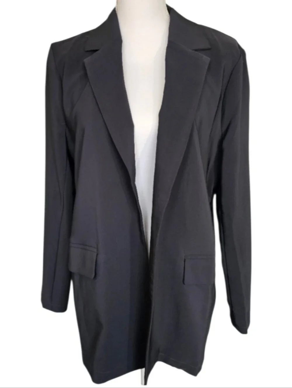 HAVE NWT Charcoal Gray Open Cardigan‎ Women's Size M